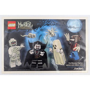 LEGO Monster Fighters STICKER SHEET Vampire Werewolf Mummy Ghost 2012 10x6.5